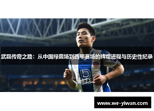 武磊传奇之路：从中国绿茵场到西甲赛场的辉煌进程与历史性纪录